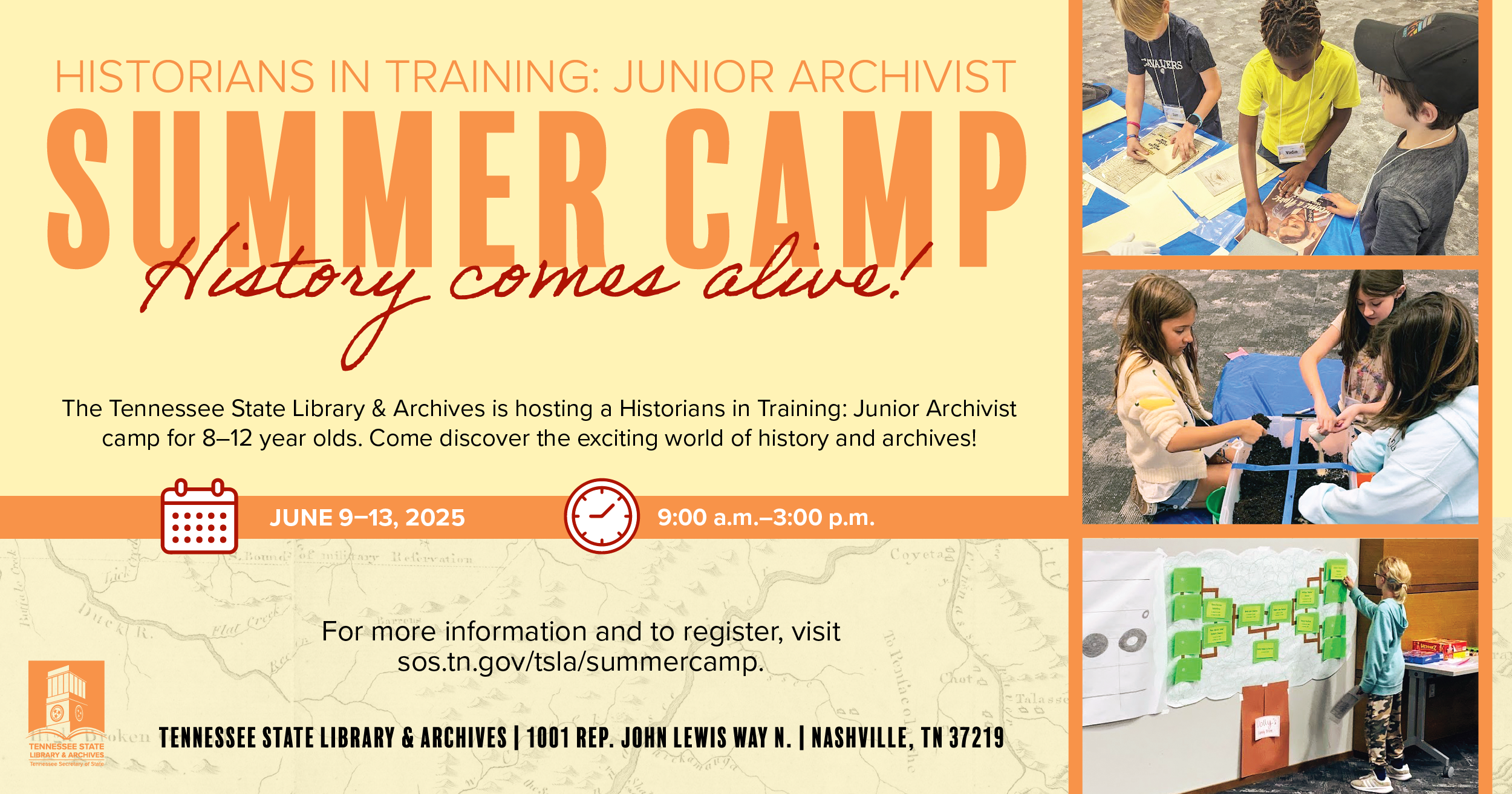 Historians in Training: Junior Archivist Summer Camp